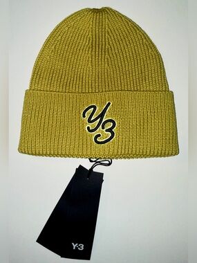 NWT Y-3 Beanie in Blanch Yellow